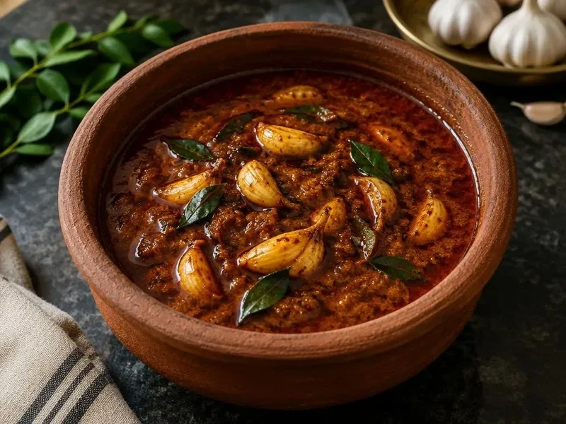 Poondu Kara Kuzhambu made with Appayee Chilli Powder