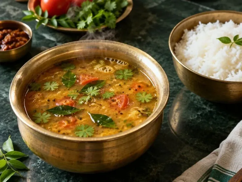 Paruppu Rasam made with Appayee Coriander Powder