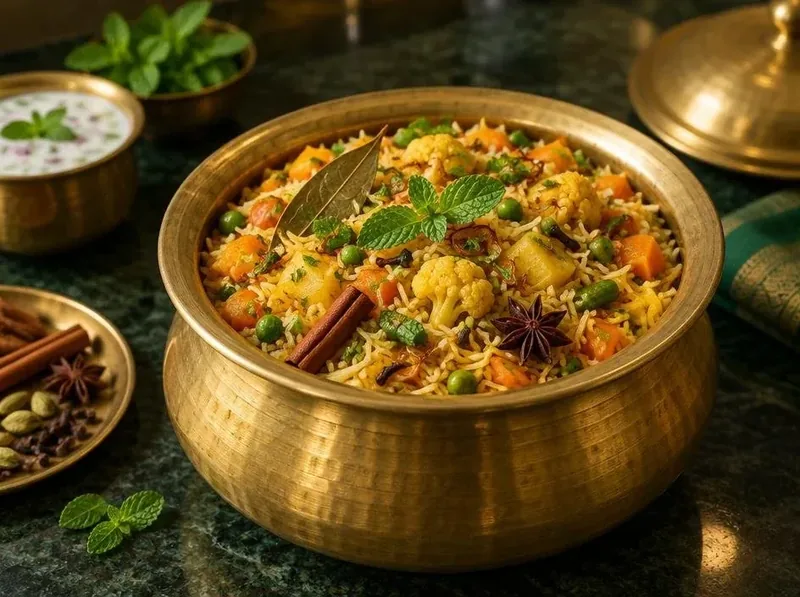 Vegetable Biryani made with Appayee Garam Masala