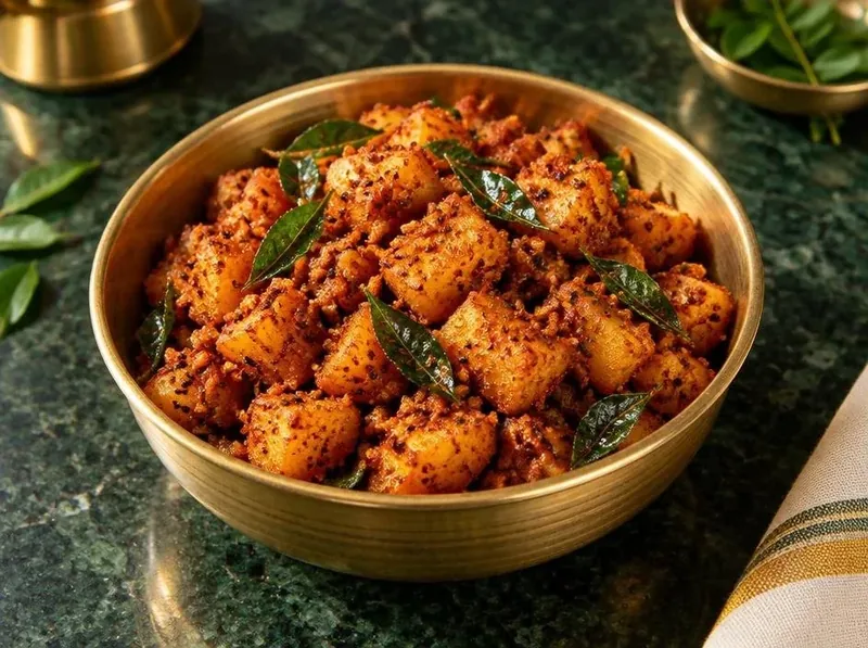 Podi Potato Fry made with Appayee Idli Podi