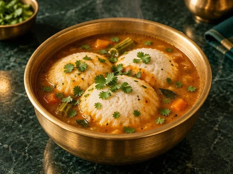 Sambar Idli made with Appayee Sambar Podi
