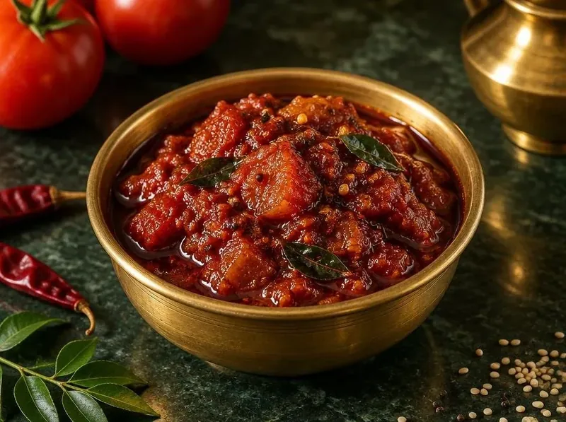 Tomato Thokku made with Appayee Chilli Powder