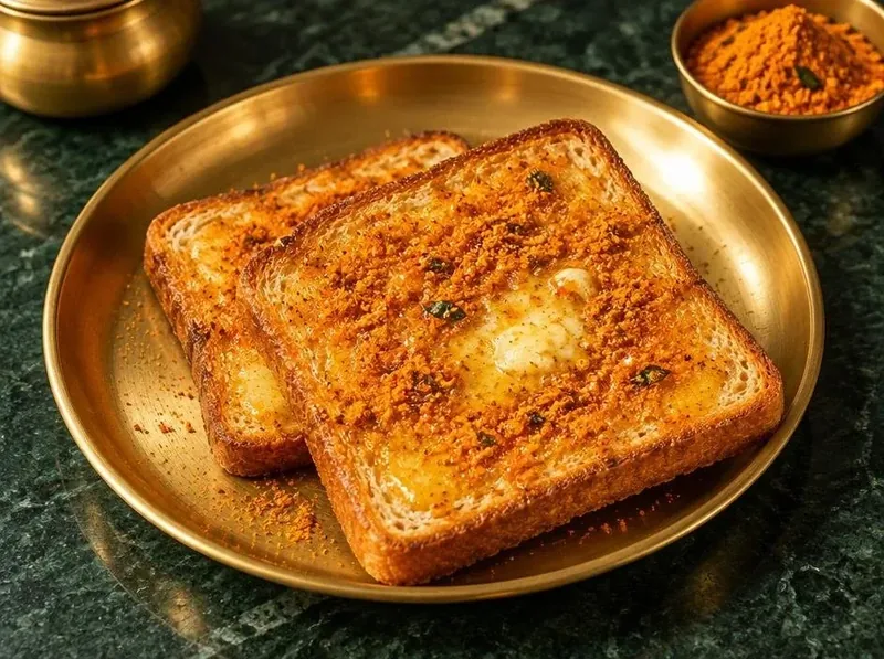 Podi Toast made with Appayee Idli Podi