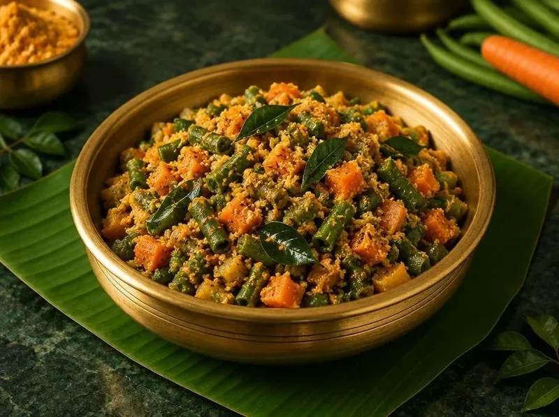 Podi Vegetable Fry made with Appayee Idli Podi