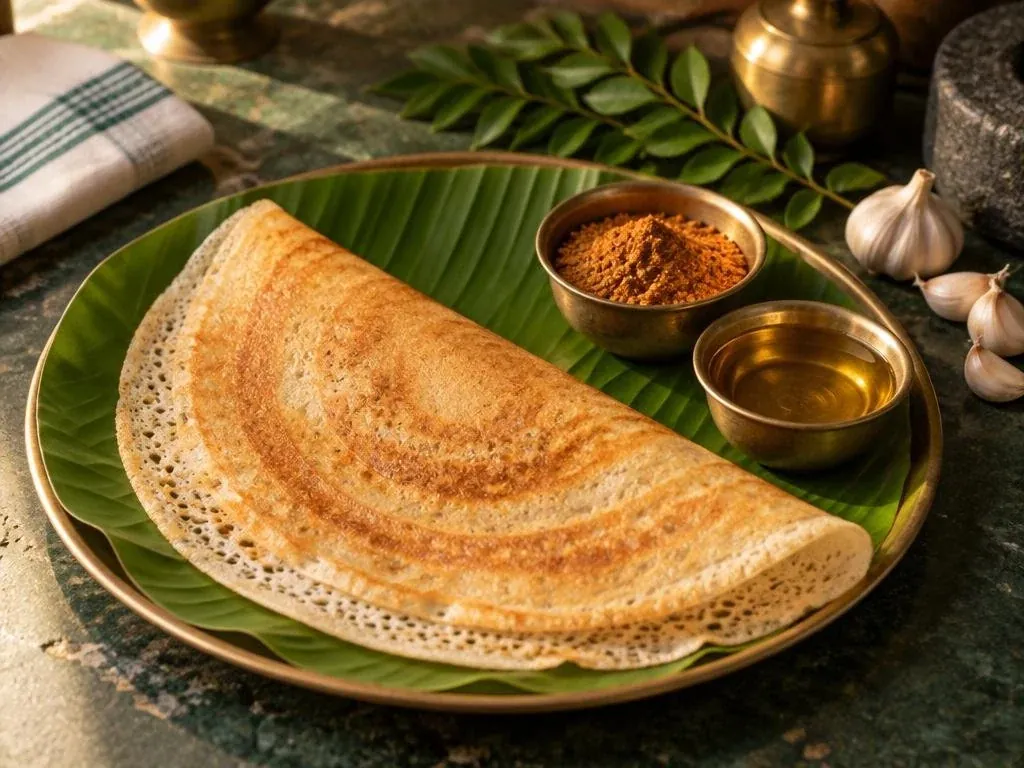 Podi Dosa made with Appayee Idli Podi